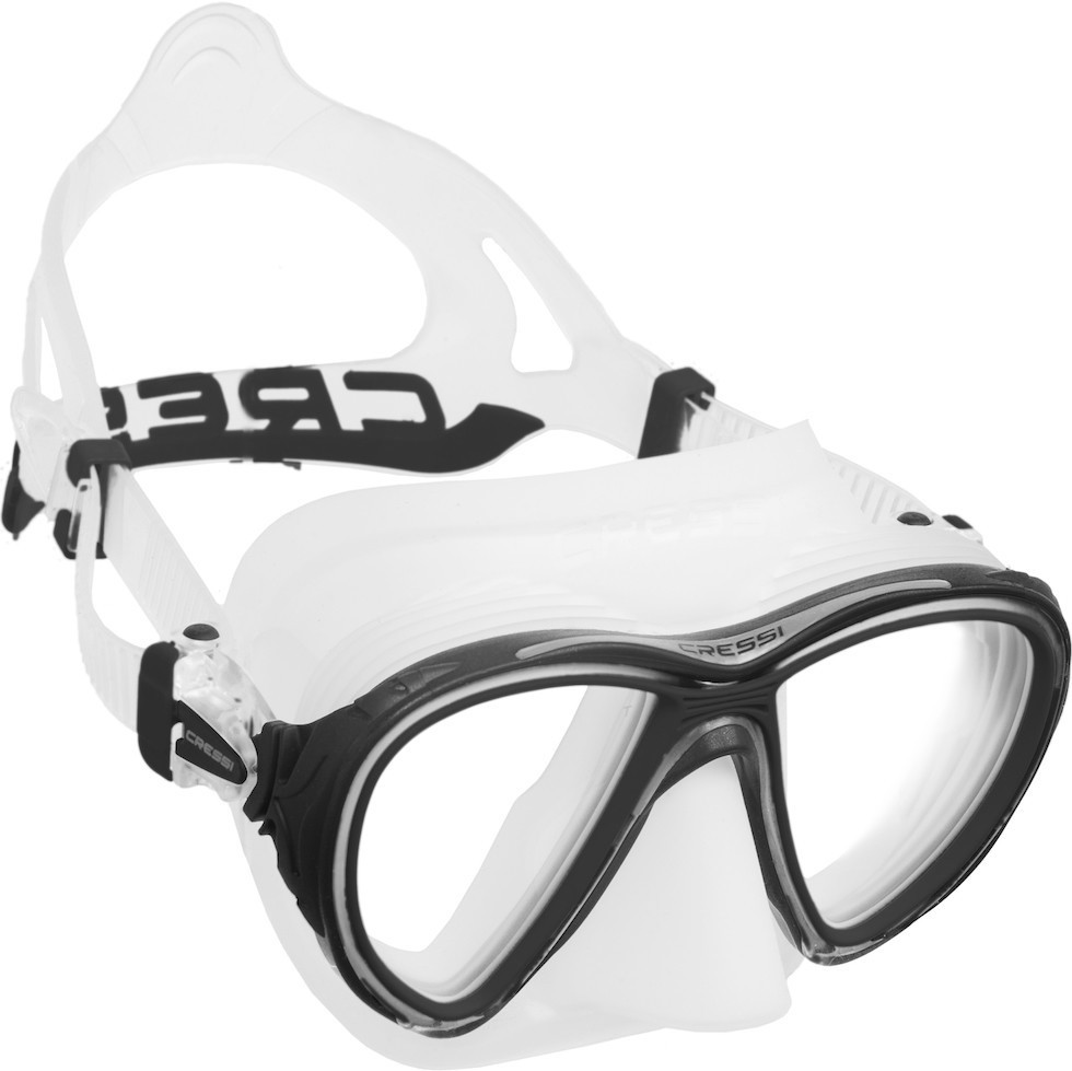 Cressi Big Eyes Evolution diving mask including prescription lenses