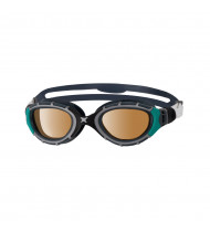 Zoggs Predator Flex Swim Goggles Polarized Ultra Black Green / Polarized Copper