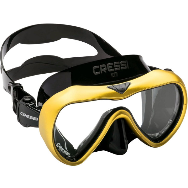 Cressi A1 AntiFog Black/Yellow