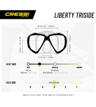 Cressi Liberty Triside Mask Black