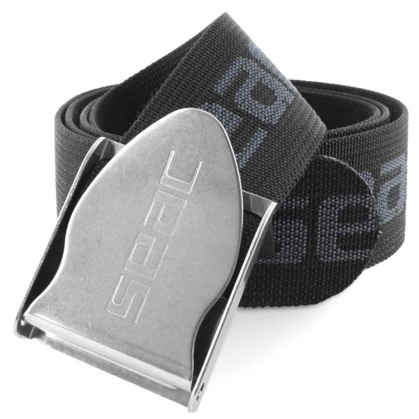 Seac Weight Belt Black/Silver Stainless Steel Buckle