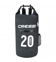 Cressi Dry Bag Black with Zip 20lt