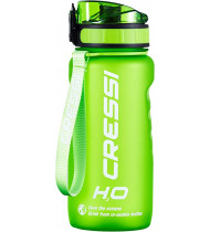 Cressi Water Bottle H2O Frosted 600ml Green