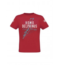 T-shirt Homo Delphinus Man - Deep Red
