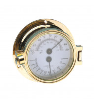 Thermo Hygrometer Gold 75mm