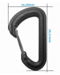 Divemarine Black Nylon Snap Hook - snap hooks - Shakles, hooks
