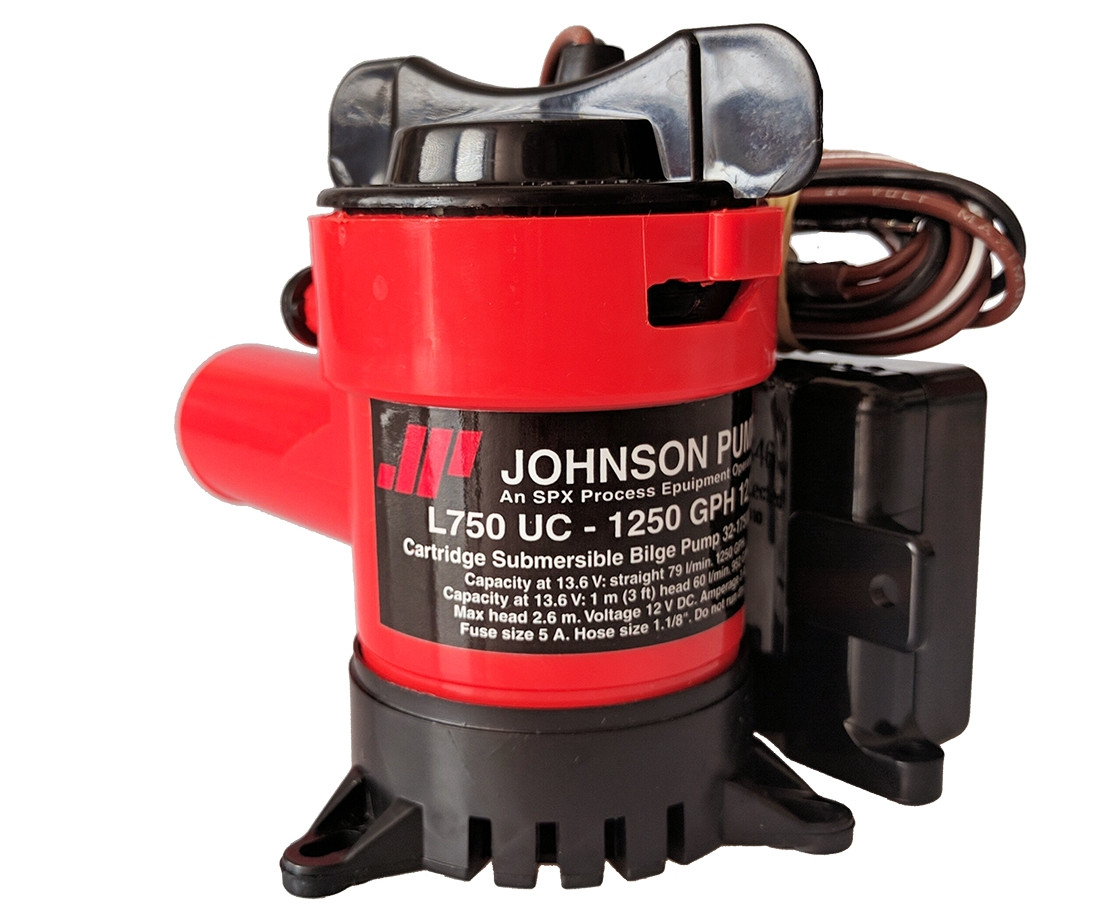 Johnson Pump 1250 GPH Ultima Combo Pump 1-1/8" Hose 12V 