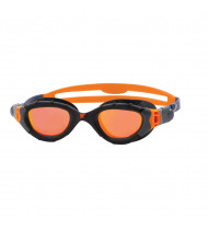 Zoggs Predator Flex Titanium Swim Goggle Grey Black / Mirror Orange