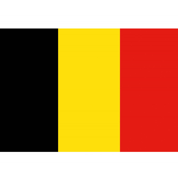 Bandera 30x45 Bélgica
