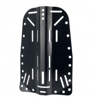 Seac Placa trasera de aluminio negro para Modular
