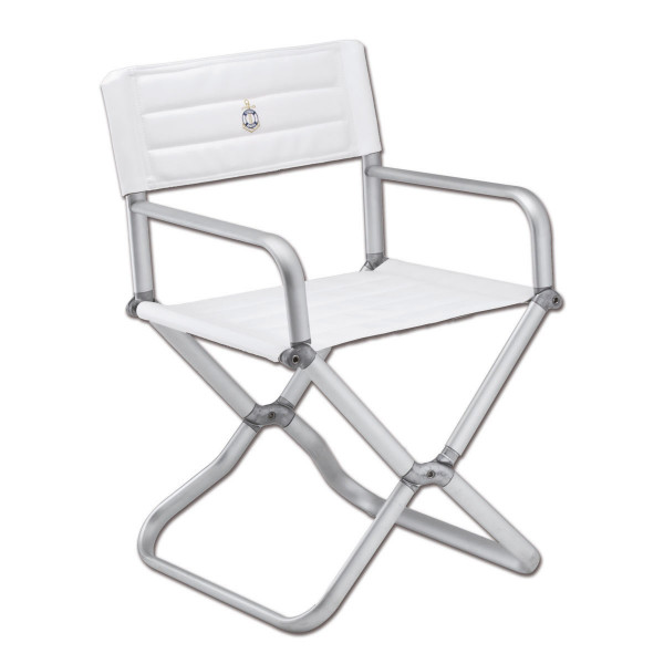Folding seat oval profile white/grey