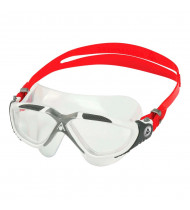 Aqua Sphere Vista Swim Goggles White Red - Clear Lens