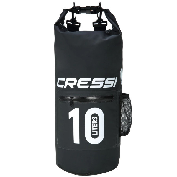 Cressi Dry Bag Black with Zip 10lt