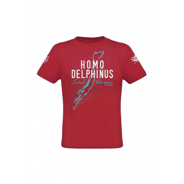 T-shirt Homo Delphinus Man - Deep Red