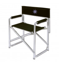 Chaise de directeur pliante en aluminium anodisé