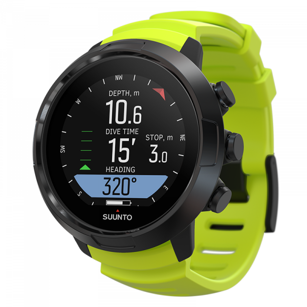 Suunto D5 Black Lime with USB Cable